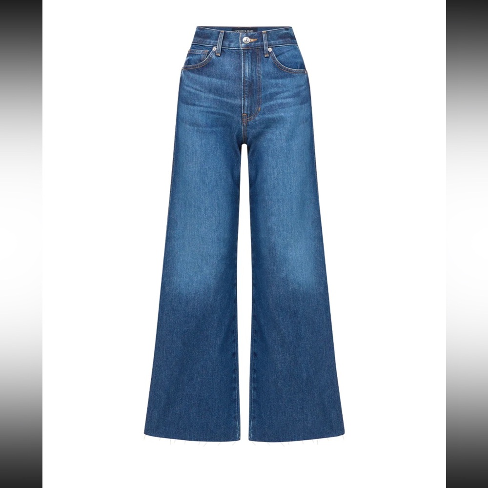 Veronica Beard Taylor Cropped Wide Leg Jean NWT